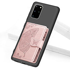 Coque Ultra Fine Silicone Souple Housse Etui avec Aimante Magnetique S11D pour Samsung Galaxy S20 Plus 5G Rose