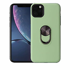 Coque Ultra Fine Silicone Souple Housse Etui avec Support Bague Anneau Aimante Magnetique A02 pour Apple iPhone 11 Pro Vert