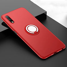 Coque Ultra Fine Silicone Souple Housse Etui avec Support Bague Anneau Aimante Magnetique A02 pour Huawei P Smart Z (2019) Rouge