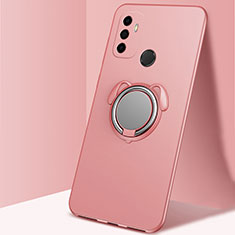 Coque Ultra Fine Silicone Souple Housse Etui avec Support Bague Anneau Aimante Magnetique A02 pour Oppo A33 Or Rose