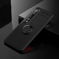 Coque Ultra Fine Silicone Souple Housse Etui avec Support Bague Anneau Aimante Magnetique A02 pour Xiaomi Mi 10 Pro Noir