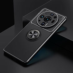 Coque Ultra Fine Silicone Souple Housse Etui avec Support Bague Anneau Aimante Magnetique A02 pour Xiaomi Mi 12S Ultra 5G Noir