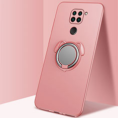 Coque Ultra Fine Silicone Souple Housse Etui avec Support Bague Anneau Aimante Magnetique G03 pour Xiaomi Redmi 10X 4G Or Rose