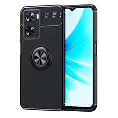 Coque Ultra Fine Silicone Souple Housse Etui avec Support Bague Anneau Aimante Magnetique JM1 pour OnePlus Nord N20 SE Noir