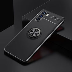 Coque Ultra Fine Silicone Souple Housse Etui avec Support Bague Anneau Aimante Magnetique JM2 pour Oppo K9 Pro 5G Noir