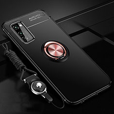 Coque Ultra Fine Silicone Souple Housse Etui avec Support Bague Anneau Aimante Magnetique pour Huawei Honor V30 5G Mixte