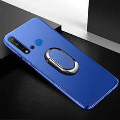 Coque Ultra Fine Silicone Souple Housse Etui avec Support Bague Anneau Aimante Magnetique pour Huawei P20 Lite (2019) Bleu