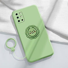 Coque Ultra Fine Silicone Souple Housse Etui avec Support Bague Anneau Aimante Magnetique pour OnePlus 8T 5G Pastel Vert