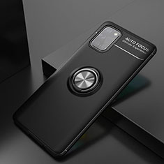Coque Ultra Fine Silicone Souple Housse Etui avec Support Bague Anneau Aimante Magnetique pour Samsung Galaxy A31 Noir