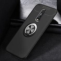 Coque Ultra Fine Silicone Souple Housse Etui avec Support Bague Anneau Aimante Magnetique pour Xiaomi Redmi K20 Noir