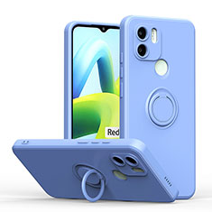 Coque Ultra Fine Silicone Souple Housse Etui avec Support Bague Anneau Aimante Magnetique QW1 pour Xiaomi Redmi A1 Bleu Ciel