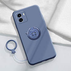 Coque Ultra Fine Silicone Souple Housse Etui avec Support Bague Anneau Aimante Magnetique S01 pour Vivo Y10 Gris Lavende