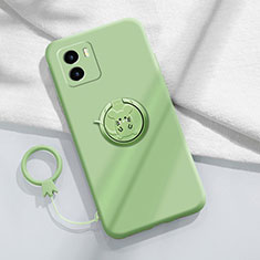 Coque Ultra Fine Silicone Souple Housse Etui avec Support Bague Anneau Aimante Magnetique S01 pour Vivo Y10 Vert