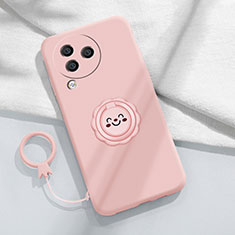 Coque Ultra Fine Silicone Souple Housse Etui avec Support Bague Anneau Aimante Magnetique S01 pour Xiaomi Civi 3 5G Rose