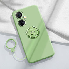 Coque Ultra Fine Silicone Souple Housse Etui avec Support Bague Anneau Aimante Magnetique S02 pour OnePlus Nord CE 3 5G Vert