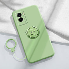 Coque Ultra Fine Silicone Souple Housse Etui avec Support Bague Anneau Aimante Magnetique S02 pour Vivo Y55s (2021) Vert