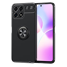 Coque Ultra Fine Silicone Souple Housse Etui avec Support Bague Anneau Aimante Magnetique SD1 pour Huawei Honor X30i Noir