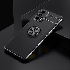 Coque Ultra Fine Silicone Souple Housse Etui avec Support Bague Anneau Aimante Magnetique SD1 pour Realme GT Neo 5G Noir