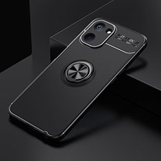 Coque Ultra Fine Silicone Souple Housse Etui avec Support Bague Anneau Aimante Magnetique SD1 pour Realme Q5x 5G Noir