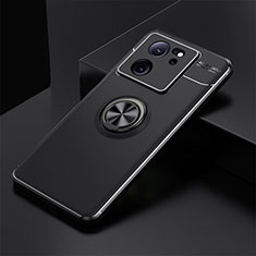 Coque Ultra Fine Silicone Souple Housse Etui avec Support Bague Anneau Aimante Magnetique SD1 pour Xiaomi Mi 13T Pro 5G Noir