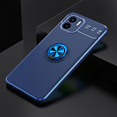 Coque Ultra Fine Silicone Souple Housse Etui avec Support Bague Anneau Aimante Magnetique SD1 pour Xiaomi Poco C51 Bleu