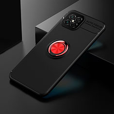 Coque Ultra Fine Silicone Souple Housse Etui avec Support Bague Anneau Aimante Magnetique SD2 pour Huawei Nova 8 SE 4G Rouge et Noir