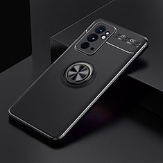 Coque Ultra Fine Silicone Souple Housse Etui avec Support Bague Anneau Aimante Magnetique SD2 pour OnePlus 9RT 5G Noir