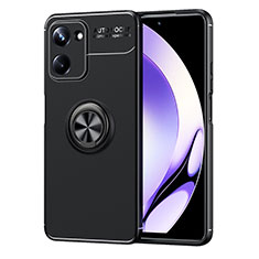 Coque Ultra Fine Silicone Souple Housse Etui avec Support Bague Anneau Aimante Magnetique SD2 pour Realme 10 Pro 5G Noir