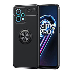 Coque Ultra Fine Silicone Souple Housse Etui avec Support Bague Anneau Aimante Magnetique SD2 pour Realme Narzo 50 Pro 5G Noir