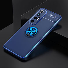 Coque Ultra Fine Silicone Souple Housse Etui avec Support Bague Anneau Aimante Magnetique SD2 pour Xiaomi Mi 10S 5G Bleu