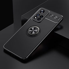 Coque Ultra Fine Silicone Souple Housse Etui avec Support Bague Anneau Aimante Magnetique SD2 pour Xiaomi Mi 11i 5G (2022) Noir