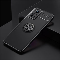 Coque Ultra Fine Silicone Souple Housse Etui avec Support Bague Anneau Aimante Magnetique SD2 pour Xiaomi Redmi Note 12S Noir