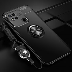 Coque Ultra Fine Silicone Souple Housse Etui avec Support Bague Anneau Aimante Magnetique SD3 pour Xiaomi POCO C31 Noir