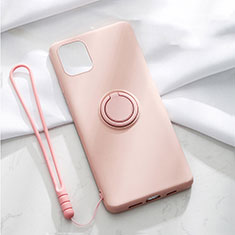 Coque Ultra Fine Silicone Souple Housse Etui avec Support Bague Anneau Aimante Magnetique T01 pour Apple iPhone 11 Rose