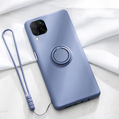 Coque Ultra Fine Silicone Souple Housse Etui avec Support Bague Anneau Aimante Magnetique T01 pour Huawei Nova 6 SE Violet