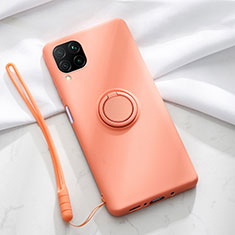 Coque Ultra Fine Silicone Souple Housse Etui avec Support Bague Anneau Aimante Magnetique T01 pour Huawei Nova 7i Orange