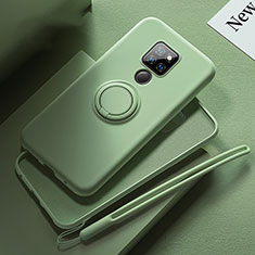 Coque Ultra Fine Silicone Souple Housse Etui avec Support Bague Anneau Aimante Magnetique T03 pour Huawei Mate 20 Vert