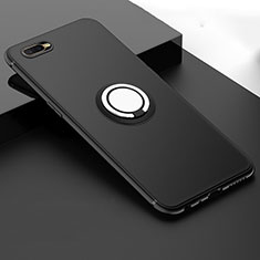 Coque Ultra Fine Silicone Souple Housse Etui avec Support Bague Anneau Aimante Magnetique T03 pour Oppo R17 Neo Noir