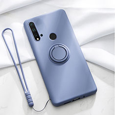 Coque Ultra Fine Silicone Souple Housse Etui avec Support Bague Anneau Aimante Magnetique T04 pour Huawei Nova 5i Violet