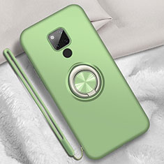 Coque Ultra Fine Silicone Souple Housse Etui avec Support Bague Anneau Aimante Magnetique T05 pour Huawei Mate 20 X 5G Vert