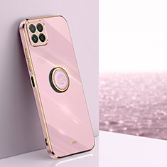 Coque Ultra Fine Silicone Souple Housse Etui avec Support Bague Anneau Aimante Magnetique XL1 pour Huawei Honor X6 Violet Clair