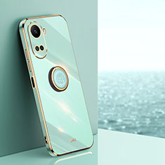 Coque Ultra Fine Silicone Souple Housse Etui avec Support Bague Anneau Aimante Magnetique XL1 pour Huawei Nova 10 SE Vert