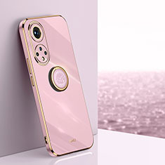 Coque Ultra Fine Silicone Souple Housse Etui avec Support Bague Anneau Aimante Magnetique XL1 pour Huawei Nova 9 Pro Violet Clair