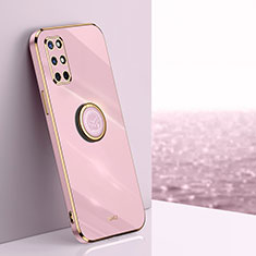 Coque Ultra Fine Silicone Souple Housse Etui avec Support Bague Anneau Aimante Magnetique XL1 pour OnePlus 9R 5G Violet Clair