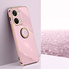 Coque Ultra Fine Silicone Souple Housse Etui avec Support Bague Anneau Aimante Magnetique XL1 pour OnePlus Ace 2V 5G Violet Clair