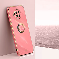 Coque Ultra Fine Silicone Souple Housse Etui avec Support Bague Anneau Aimante Magnetique XL1 pour Xiaomi Mi 10T Lite 5G Rose Rouge