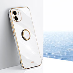 Coque Ultra Fine Silicone Souple Housse Etui avec Support Bague Anneau Aimante Magnetique XL1 pour Xiaomi Poco C51 Blanc