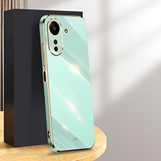 Coque Ultra Fine Silicone Souple Housse Etui avec Support Bague Anneau Aimante Magnetique XL1 pour Xiaomi Poco C65 Vert