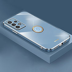 Coque Ultra Fine Silicone Souple Housse Etui avec Support Bague Anneau Aimante Magnetique XL2 pour Samsung Galaxy A13 4G Bleu