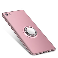 Coque Ultra Fine Silicone Souple Housse Etui avec Support Bague Anneau pour Xiaomi Redmi Note 5A Standard Edition Rose